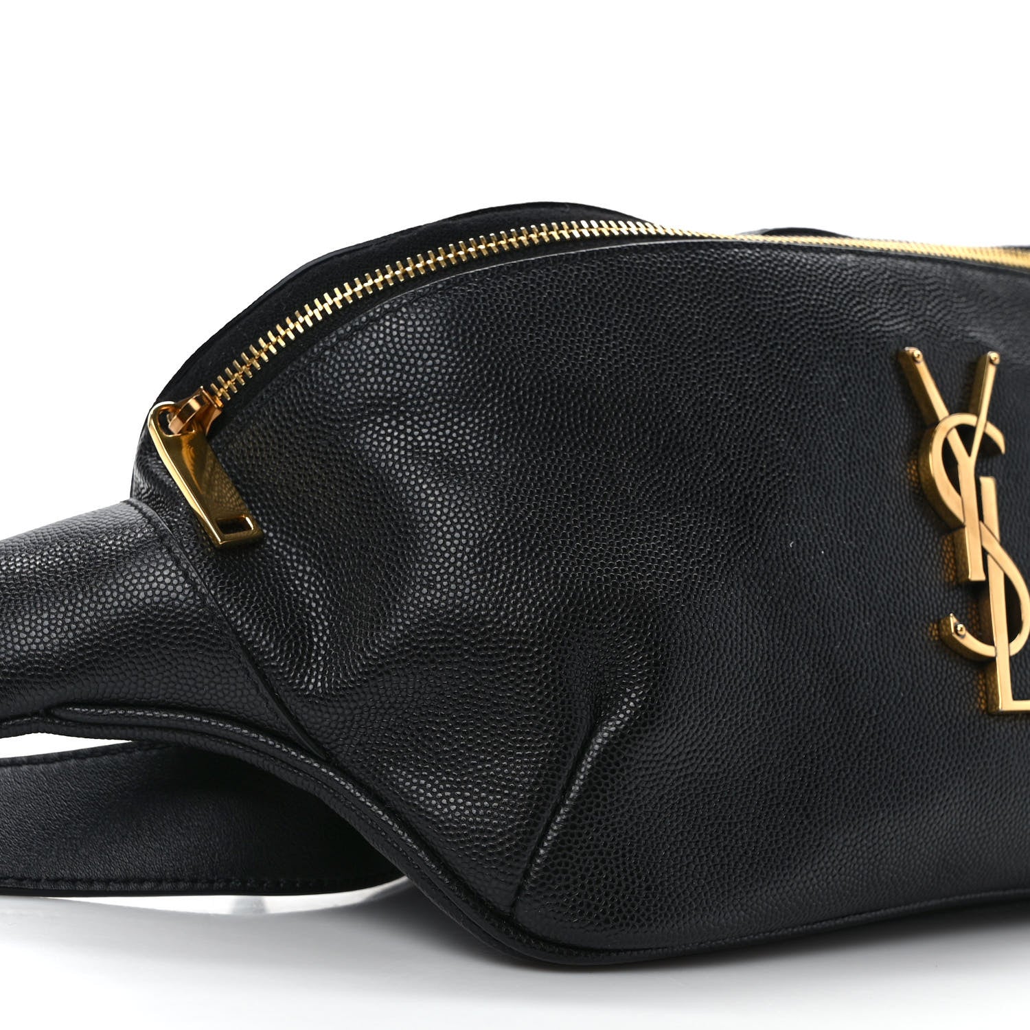 Saint Laurent Grain De Poudre Monogram Belt Bag Black 7 of 9
