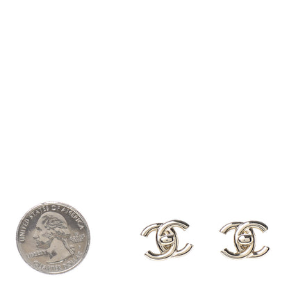Chanel Metal CC Turnlock Earrings Gold 2 of 4