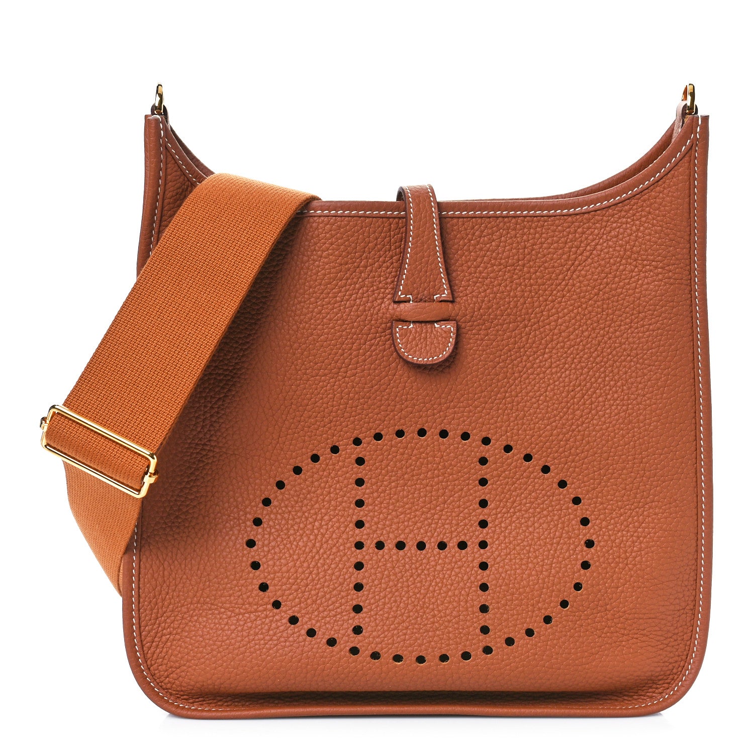 Hermes Taurillon Clemence Evelyne III PM Gold 1 of 8