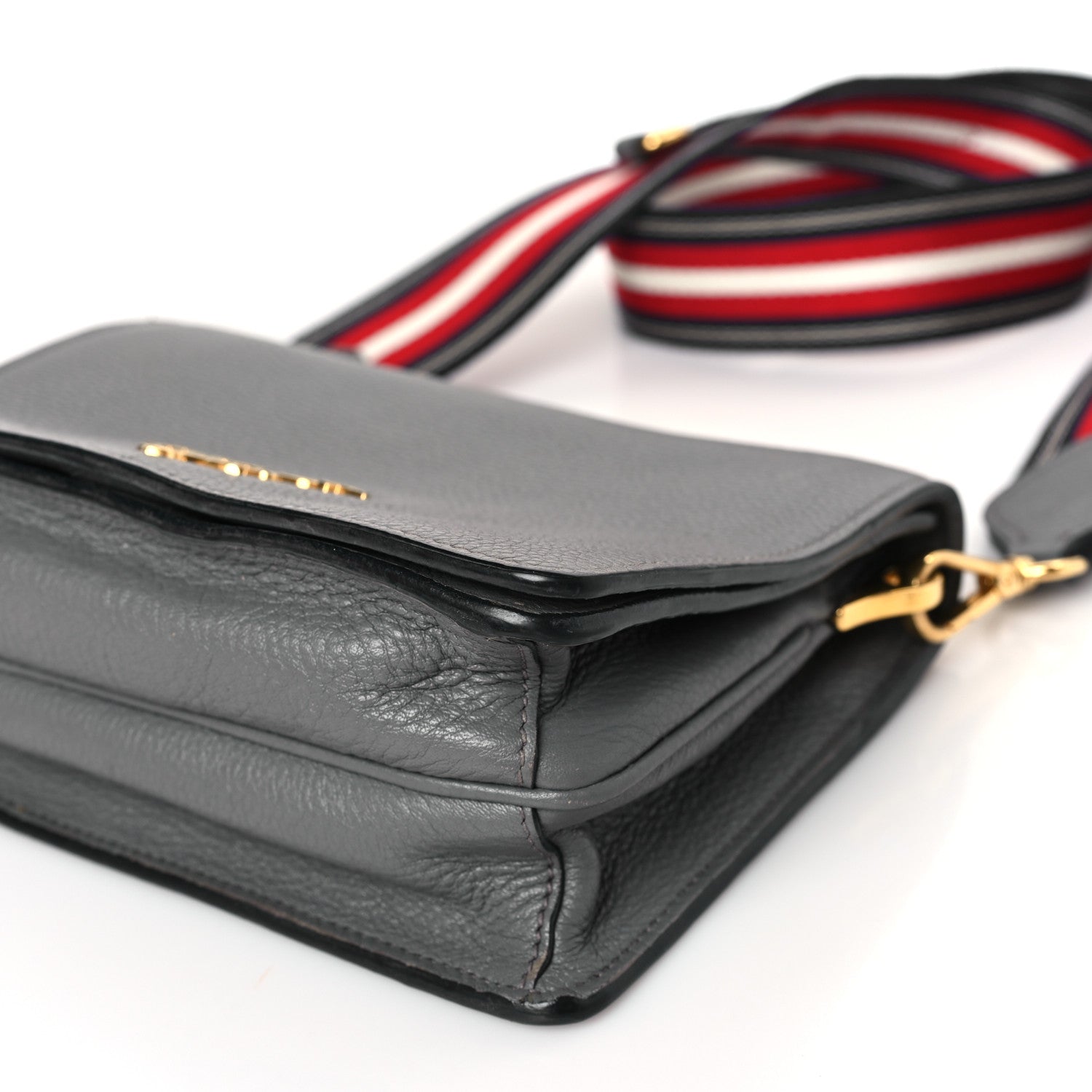 Prada Vitello Daino Crossbody Flap Marmo 8 of 11