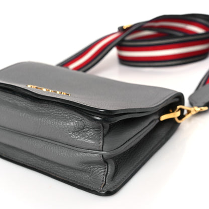 Prada Vitello Daino Crossbody Flap Marmo 8 of 11