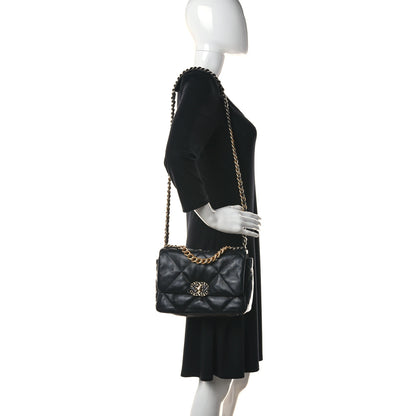 Chanel Lambskin Quilted Medium Chanel 19 Flap Black 2 of 10