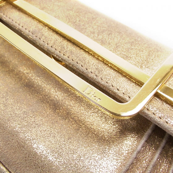 Christian Dior Gold Frame Flap Evening Bag Clutch 12 of 12