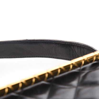 Chanel Lambskin Quilted Shoulder Bag Black 14 of 16