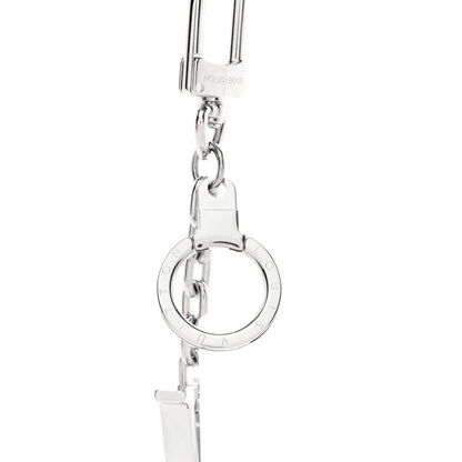 Louis Vuitton LV Facettes Bag Charm Key Holder Silver 3 of 5