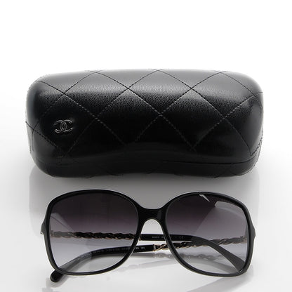 Chanel Lambskin Square Chain Sunglasses 5210-Q Black 9 of 9