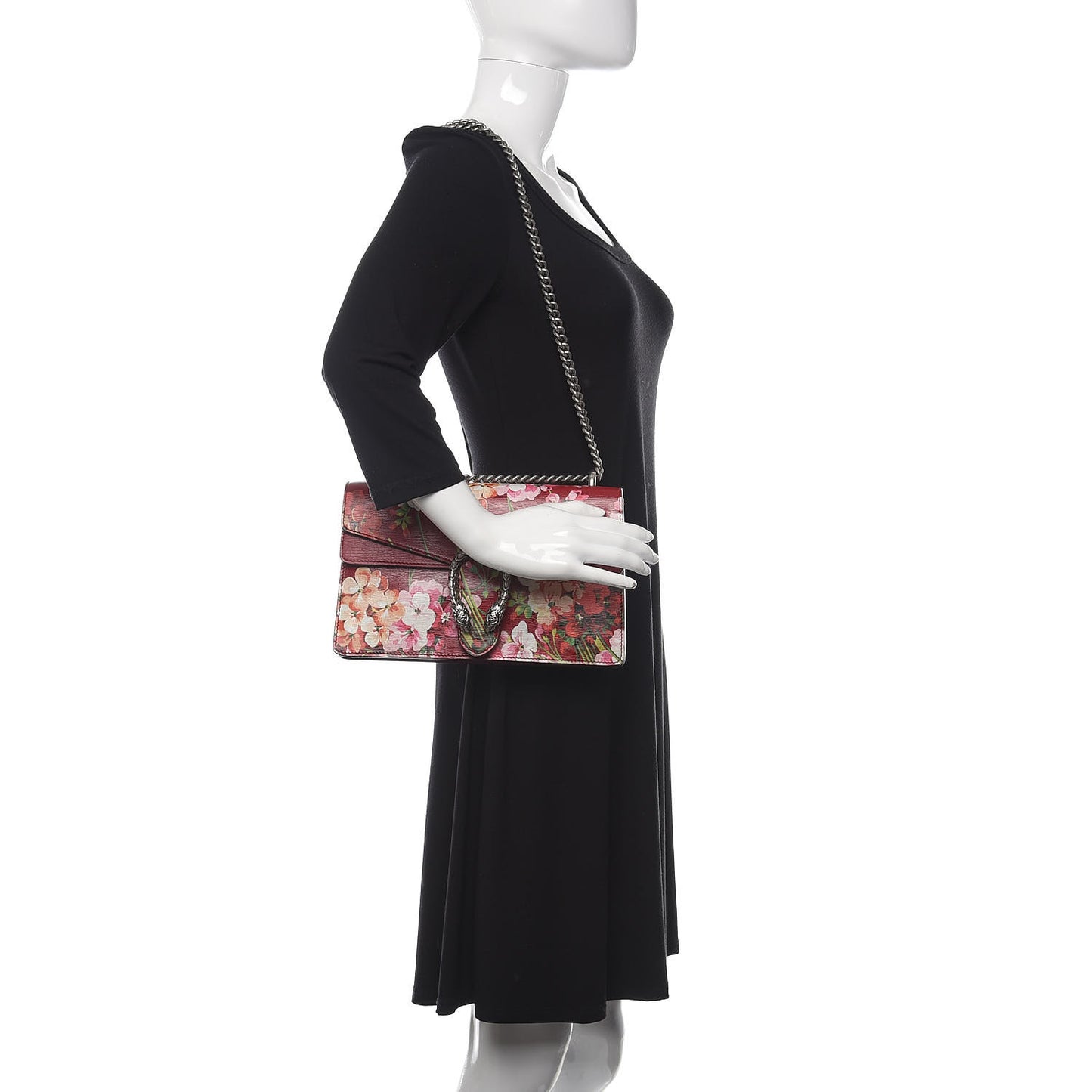 Calfskin Blooms Print Small Dionysus Shoulder Bag Romantic Cherry Multicolor