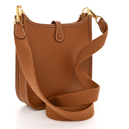 Hermes Taurillon Clemence Evelyne TPM Gold 3 of 11