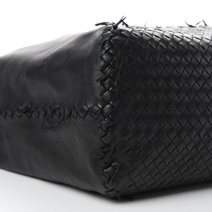 Bottega Veneta Nappa Intrecciato Large Fringe Shoulder Bag Black 9 of 11