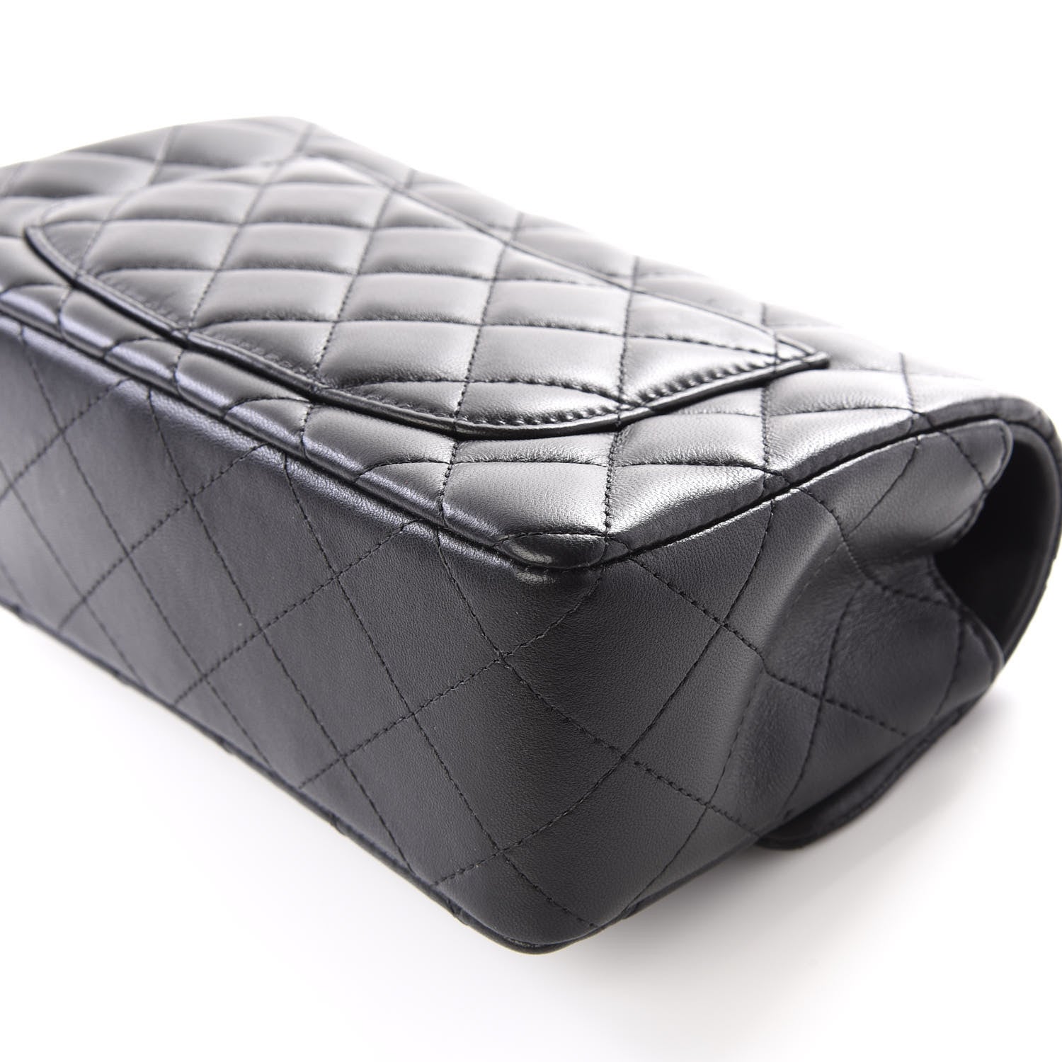 Chanel Lambskin Quilted Mini Rectangular Flap Black 8 of 13