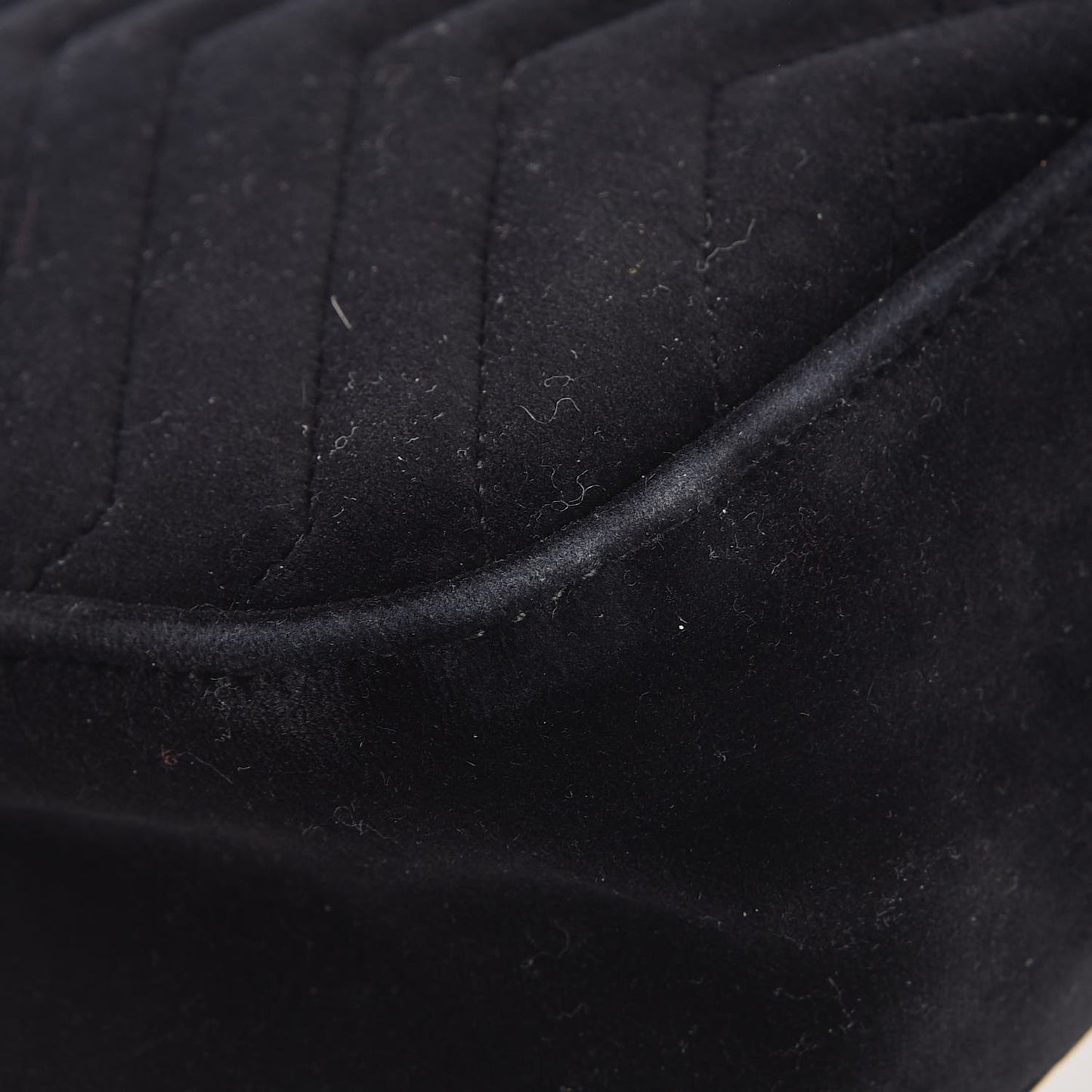 Velvet Matelasse Small GG Marmont Shoulder Bag Black