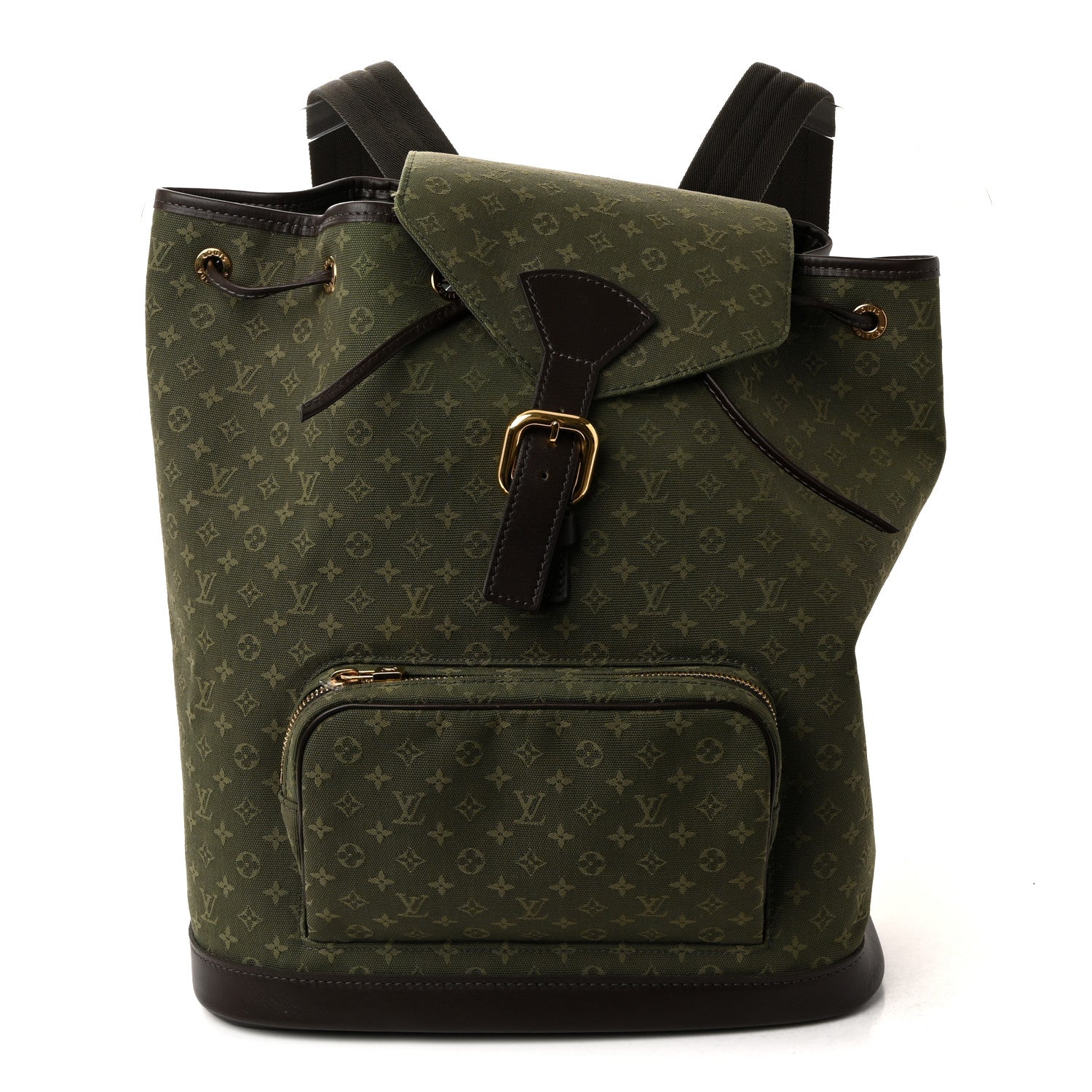 Louis Vuitton Mini Monogram Montsouris GM Backpack Kaki 1 of 9