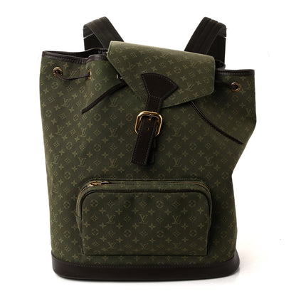 Louis Vuitton Mini Monogram Montsouris GM Backpack Kaki 1 of 9