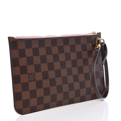 Louis Vuitton Damier Ebene Neverfull MM GM Pochette Rose Ballerine 3 of 7