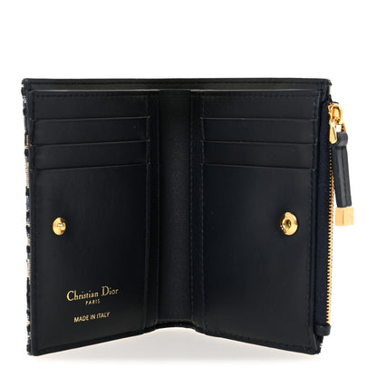 Christian Dior Oblique 30 Montaigne Dahlia Wallet Blue 5 of 8