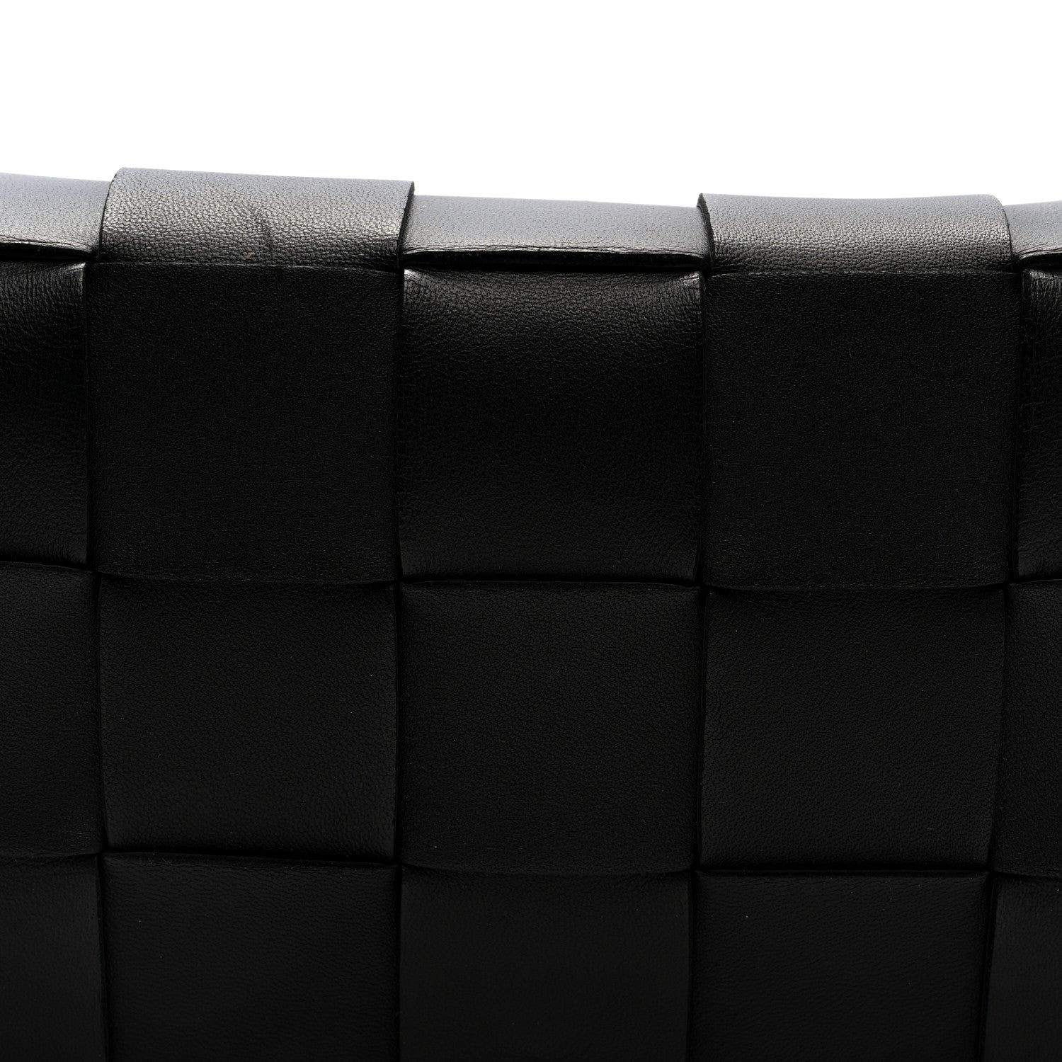 Bottega Veneta Lambskin Maxi Intreccio Small Cassette Crossbody Bag Black 7 of 9