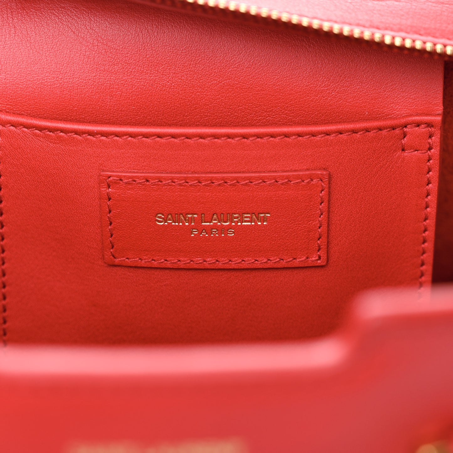 Calfskin Small Classic Y Cabas Red
