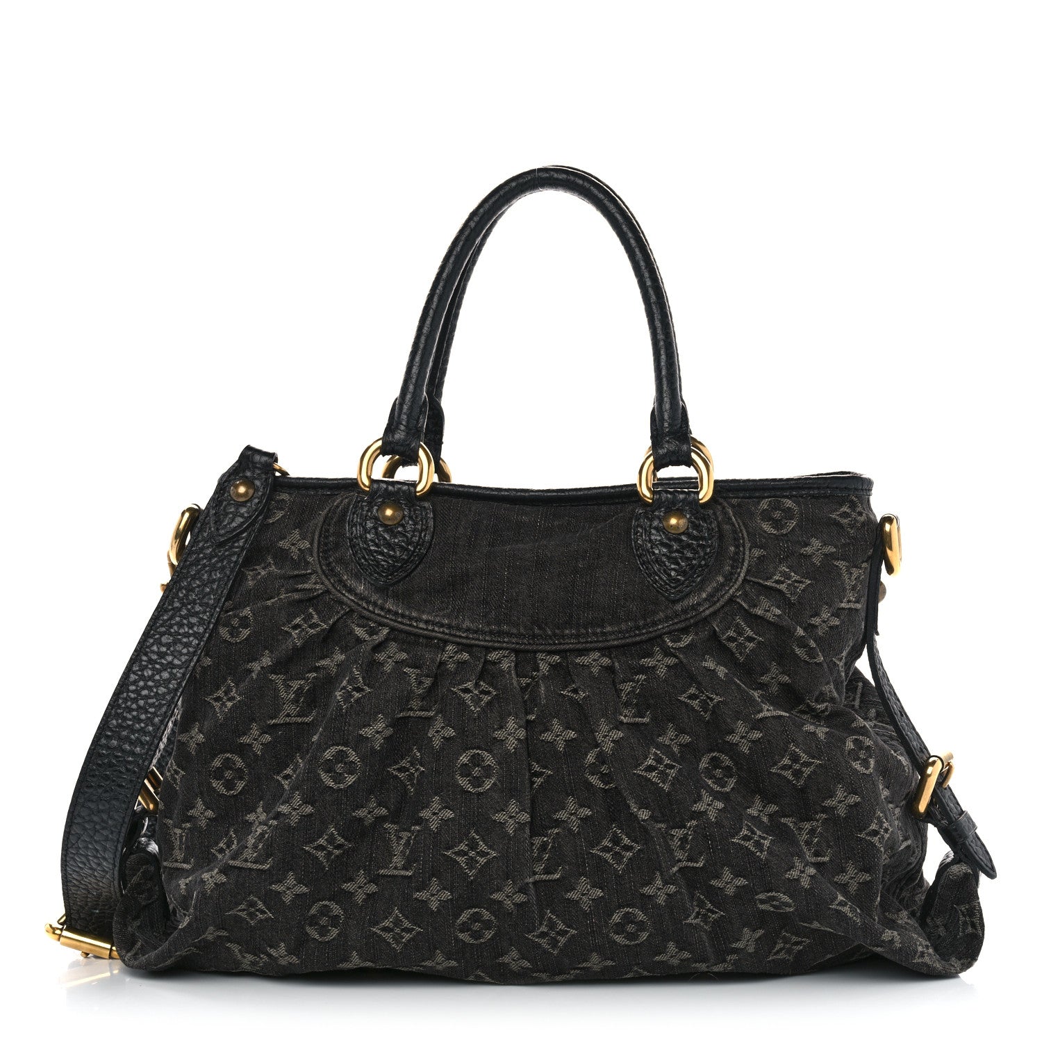 Louis Vuitton Denim Neo Cabby MM Black 1 of 11