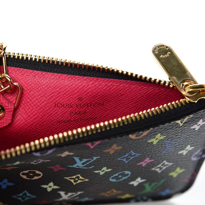 Louis Vuitton Monogram Multicolor Key Pouch Black Grenade 6 of 9