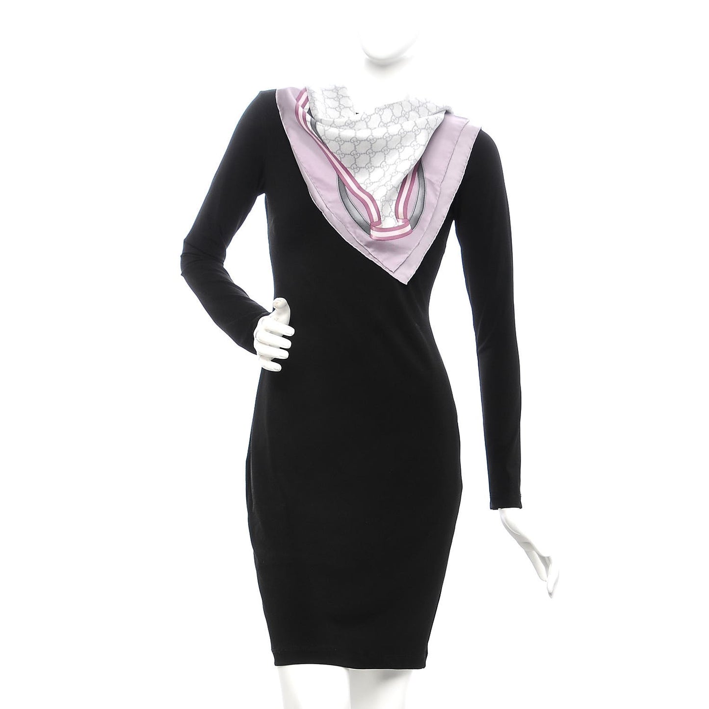 Silk Monogram Horsebit Square Scarf Purple