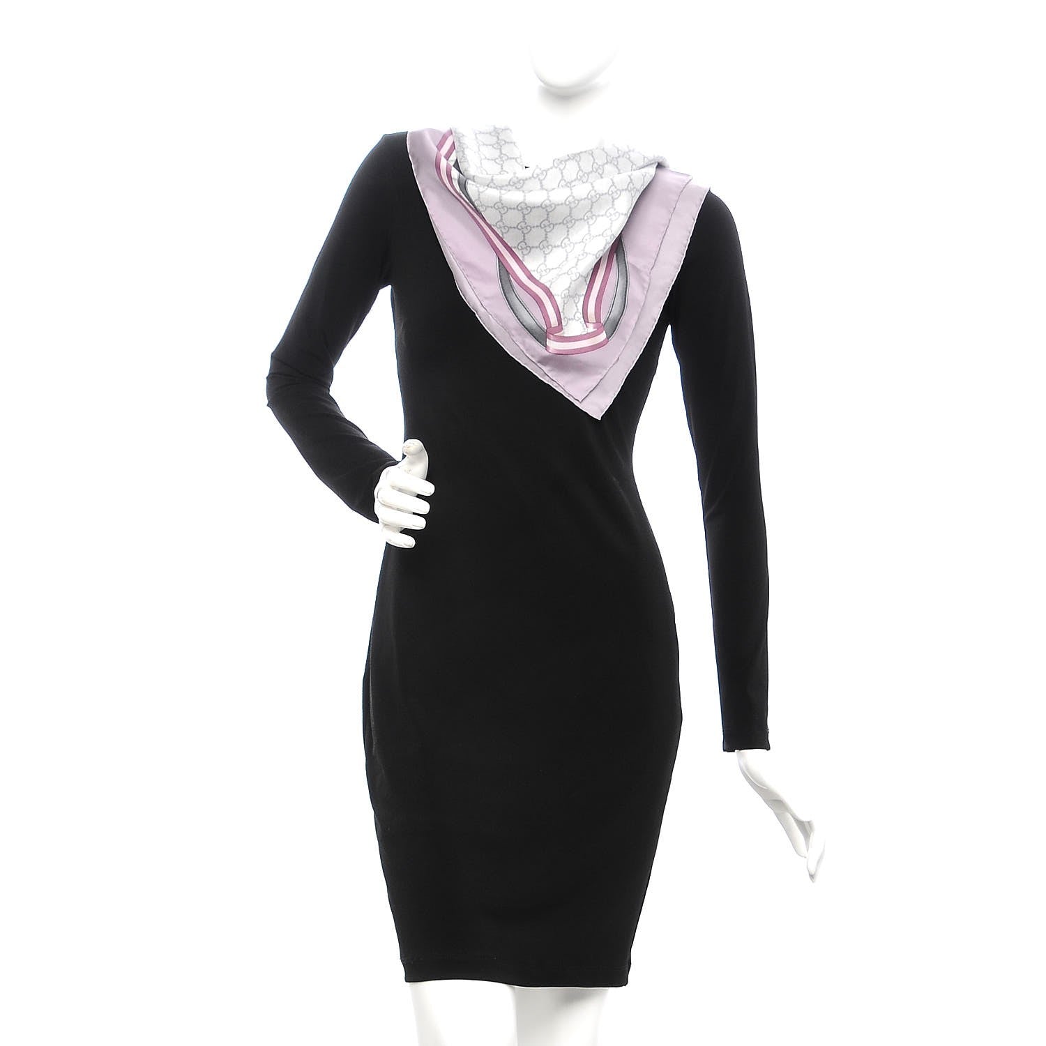 Gucci Silk Monogram Horsebit Square Scarf Purple 2 of 7