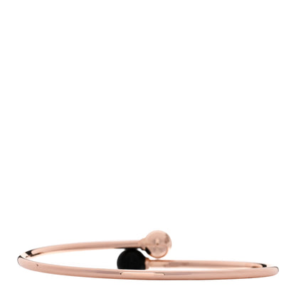 Tiffany 18K Rose Gold Black Onyx 8mm HardWear Ball Bypass Bracelet 2 of 4