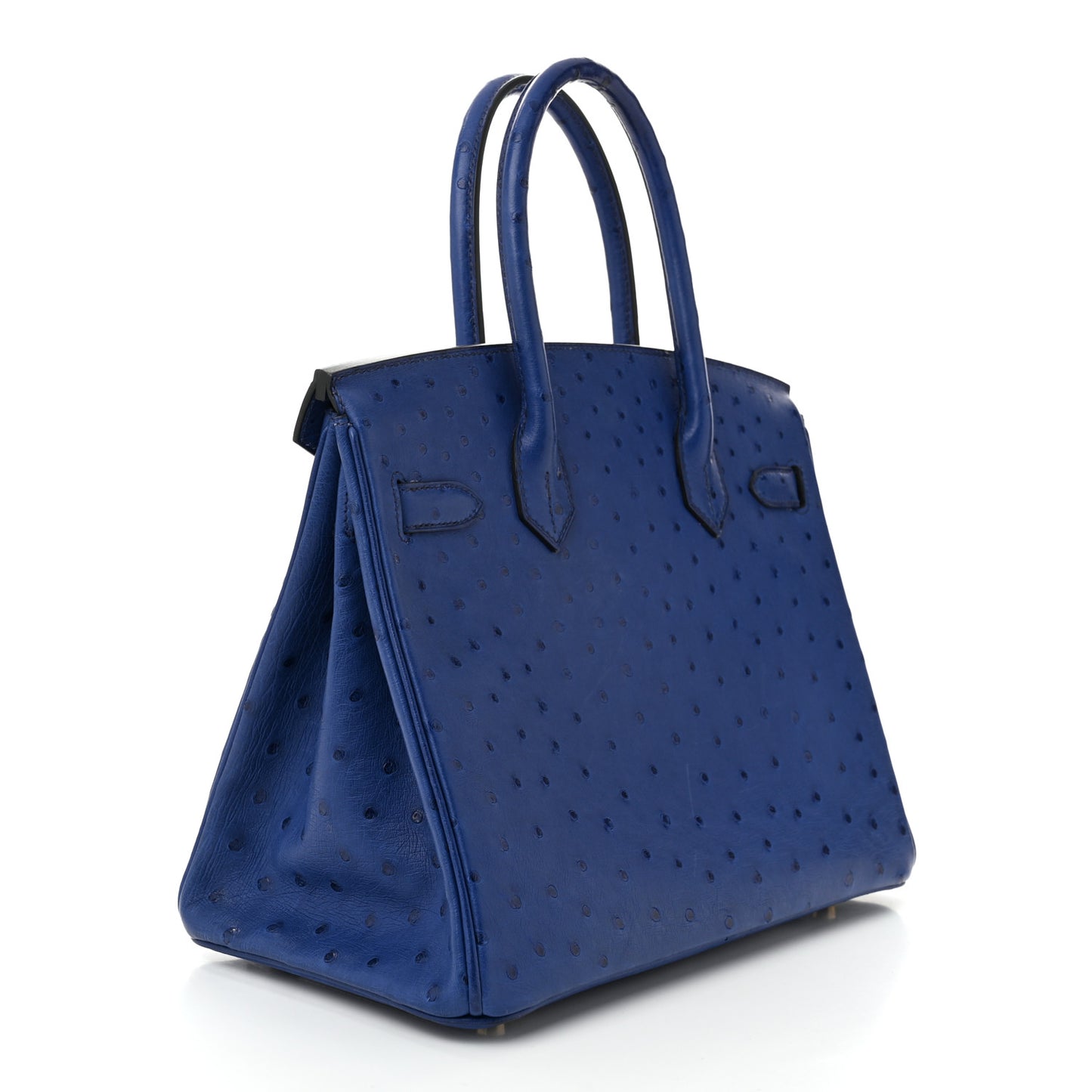 Ostrich Birkin 30 Bleu Saphir