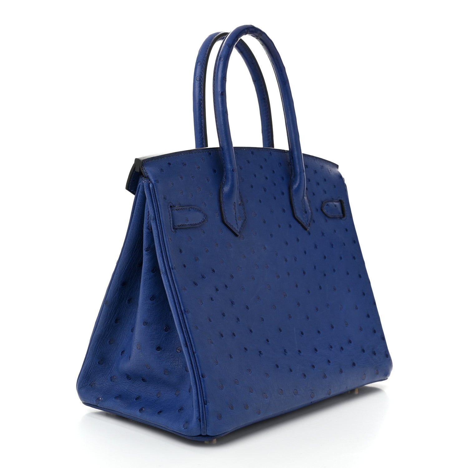 Hermes Ostrich Birkin 30 Bleu Saphir 3 of 11