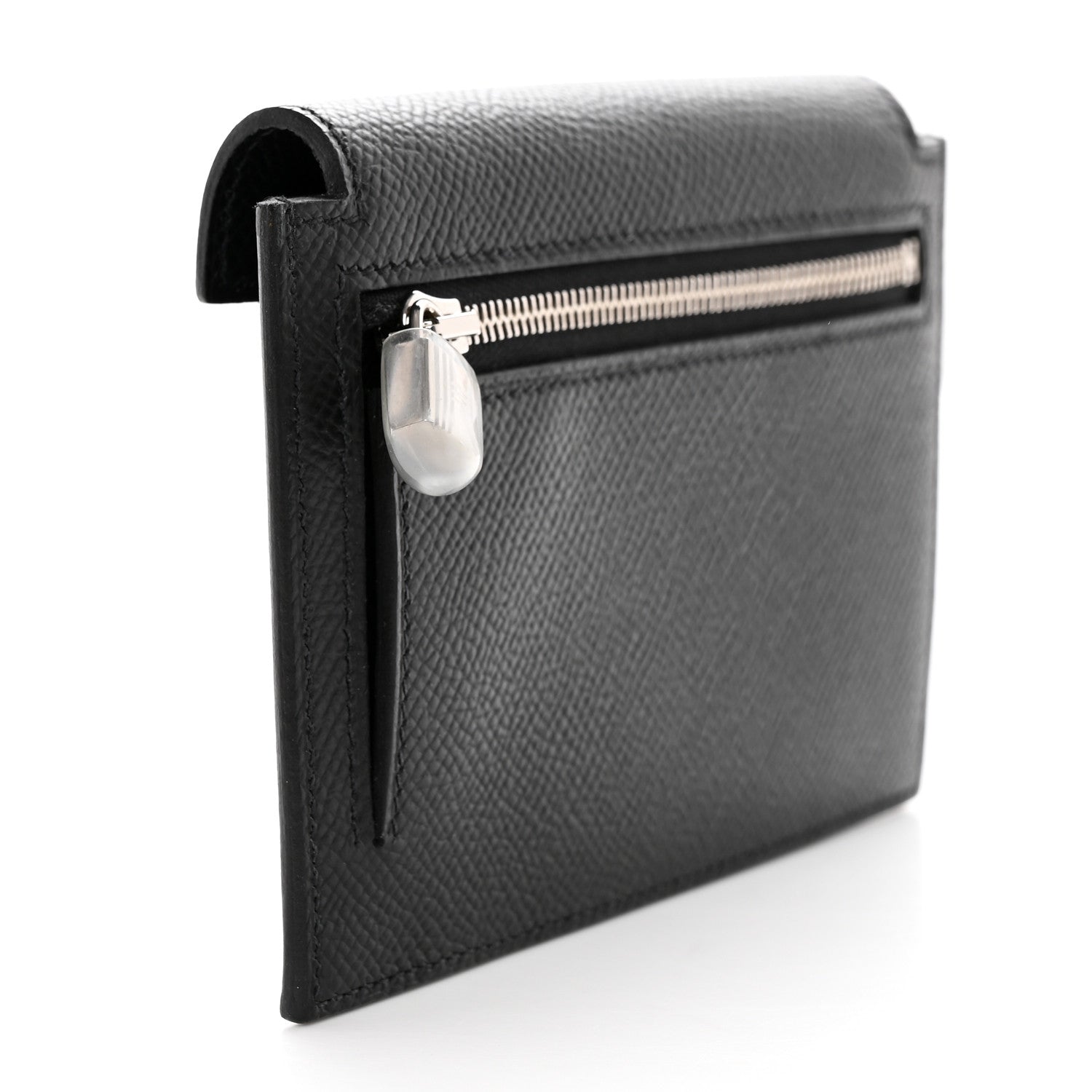 Hermes Epsom Kelly Pocket Compact Wallet Black 3 of 9