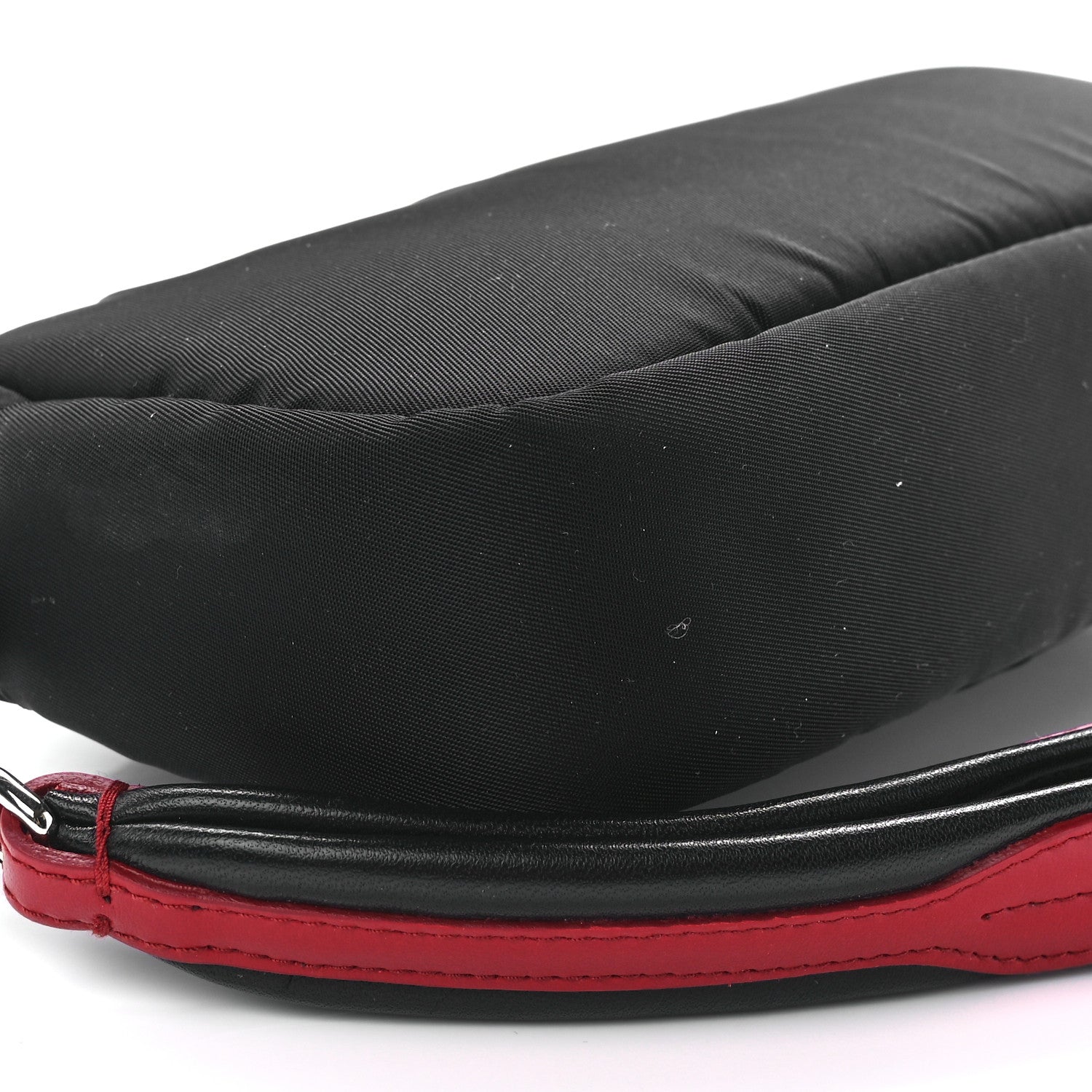 Prada Tessuto Soft Nylon Small Convertible Crossbody Wristlet Black Fuoco 10 of 11