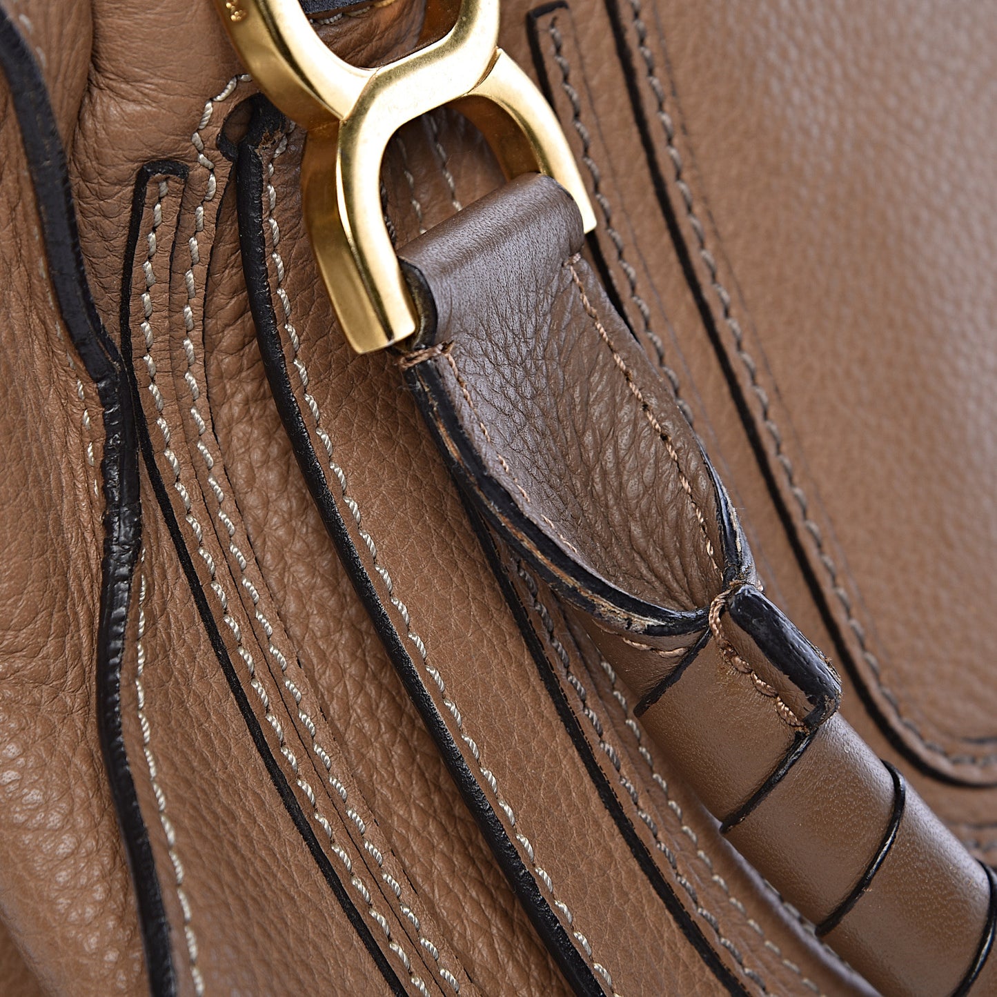 Calfskin Small Marcie Satchel Nut