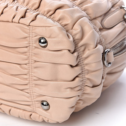 Prada Nappa Gaufre Dome Satchel Cipria 13 of 13