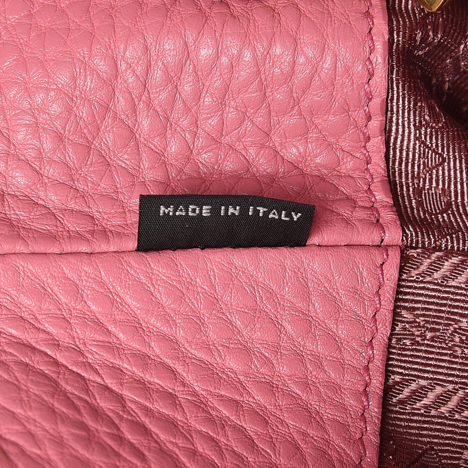 Prada Vitello Daino Tote Begonia 9 of 11