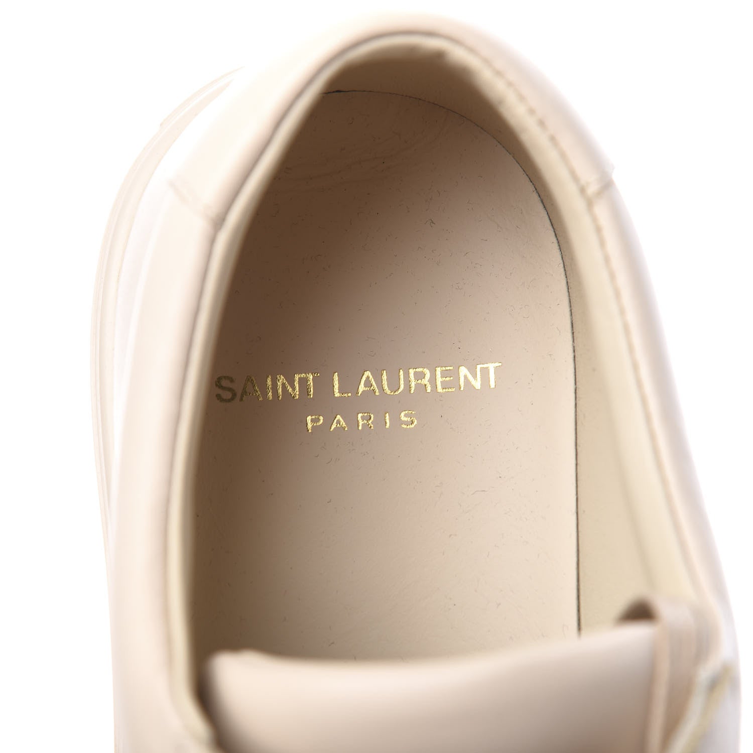 Saint Laurent Calfskin Andy Low Top Sneakers 37 Dark Coquille 6 of 9