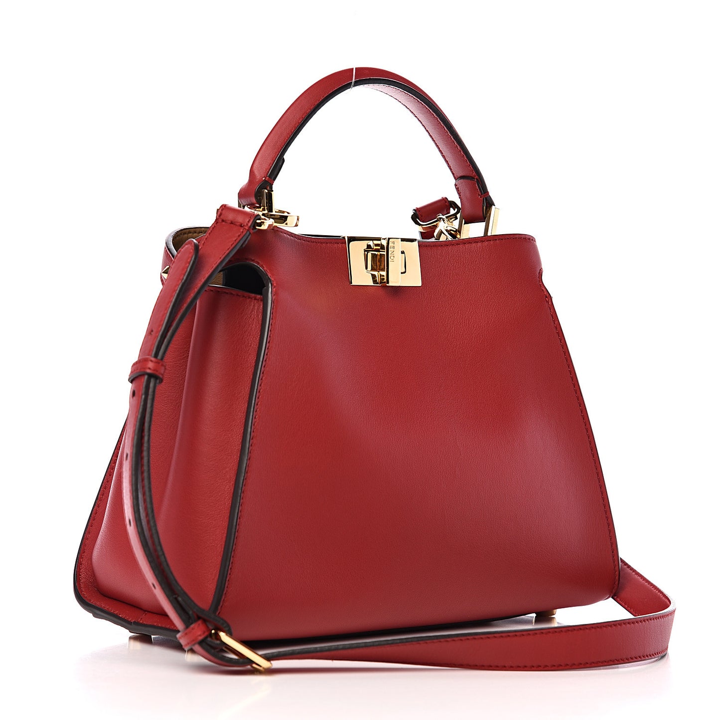 Vitello Tahiti Burro Bi-Color Medium Peekaboo Iconic Essentially Satchel Fragola Orzo
