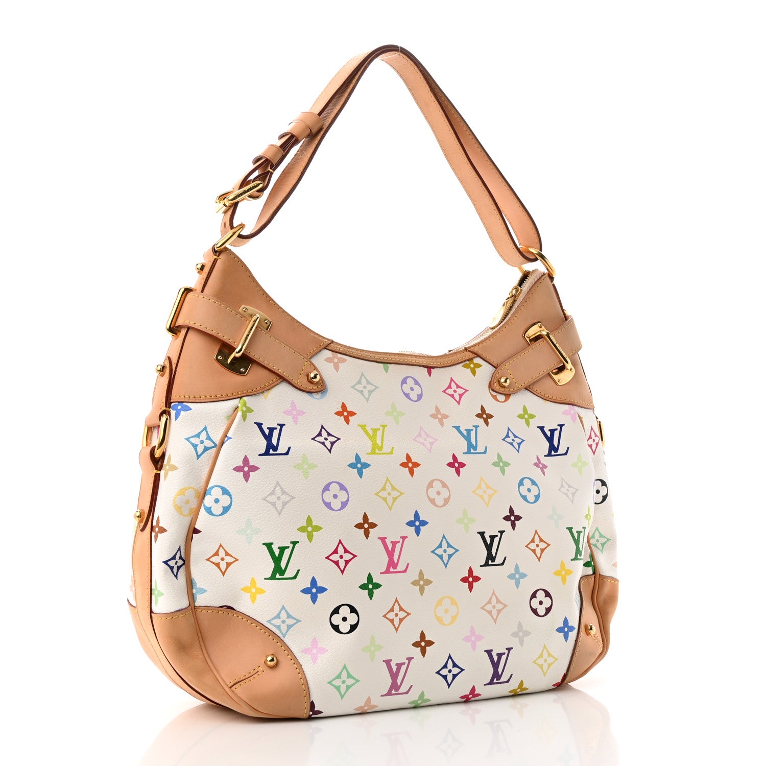 Louis Vuitton Monogram Multicolor Greta White 3 of 9