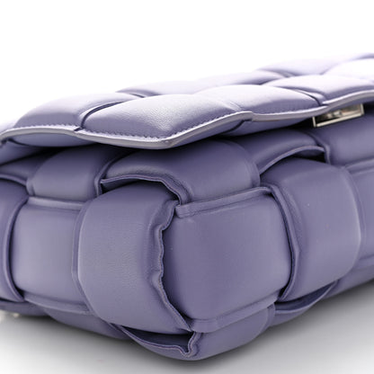 Bottega Veneta Lambskin Maxi Intreccio Padded Chain Cassette Crossbody Bag Lavender 8 of 10