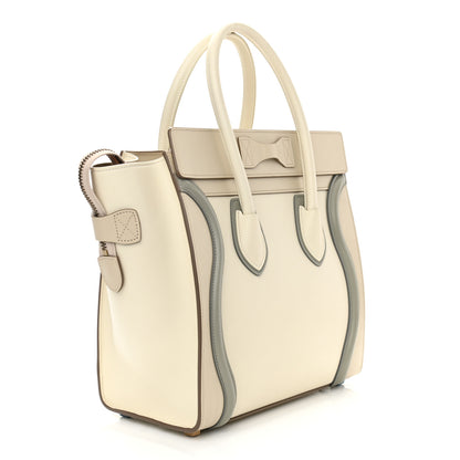 Celine Shiny Smooth Calfskin Micro Tri-Color Luggage Natural 3 of 12