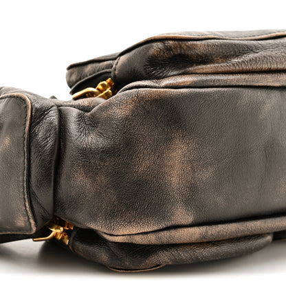 Miu Miu Distressed Nappa Pocket Bag  Sand Coffee 9 of 9