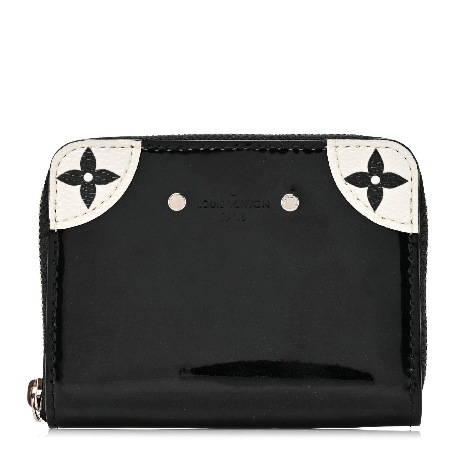 Louis Vuitton Patent Miroir Venice Zippy Coin Purse Black 1 of 8