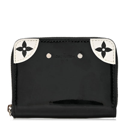 Louis Vuitton Patent Miroir Venice Zippy Coin Purse Black 1 of 8