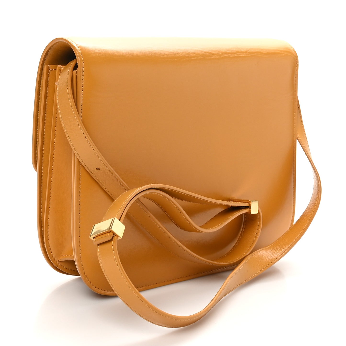 Smooth Calfskin Medium Classic Box Flap Bag  Daffodil