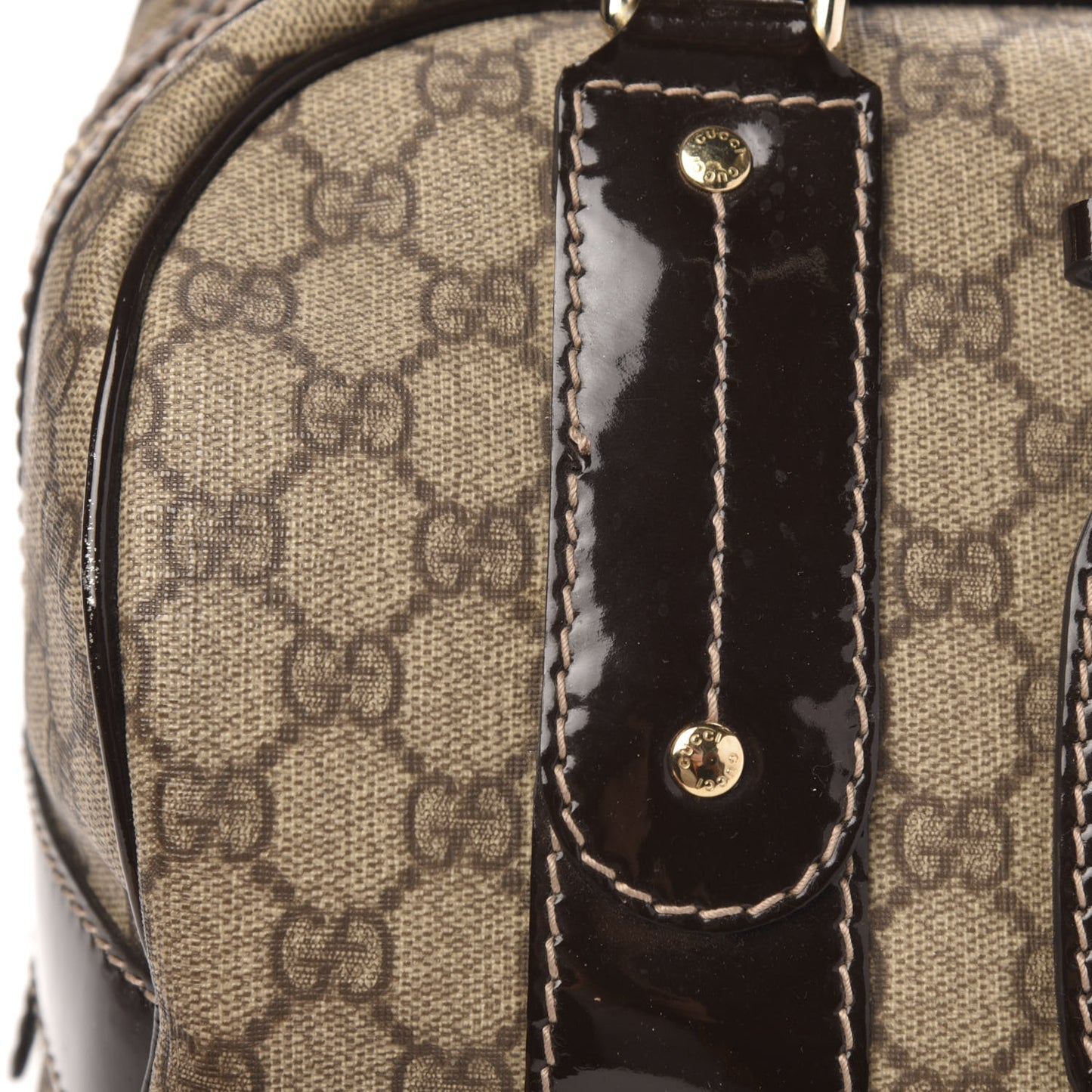 GG Plus Boston Vanity Bag Brown