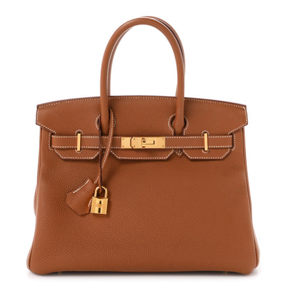 Hermes Togo Birkin 30 Gold 1 of 11