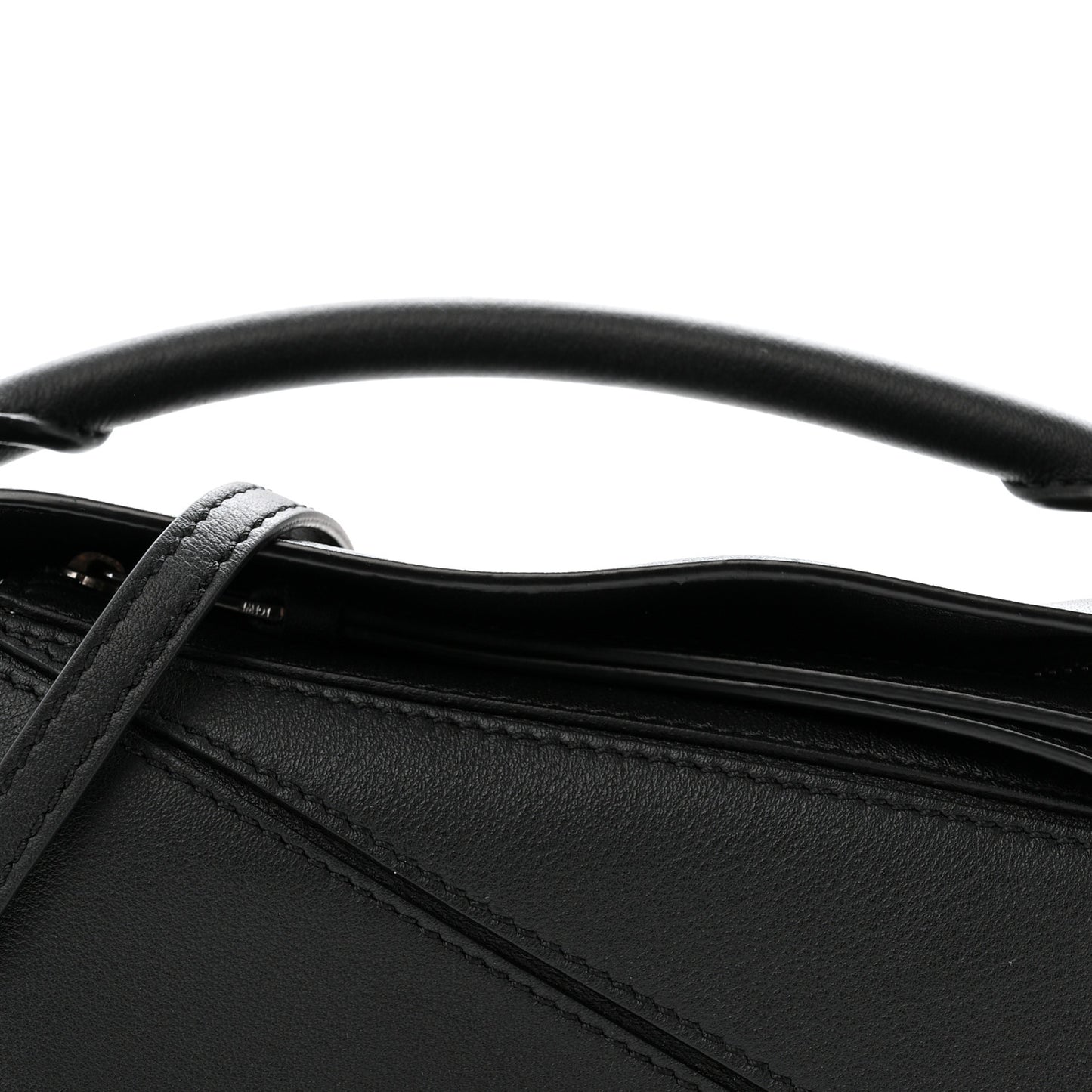 Calfskin Mini Puzzle Bag Black