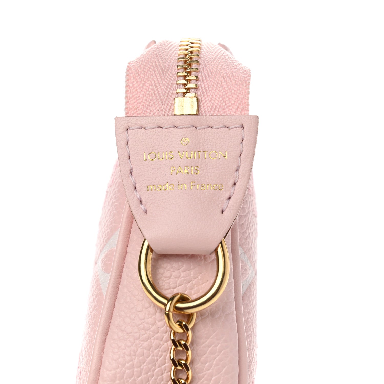 Louis Vuitton Empreinte Monogram Giant Broderies Mini Pochette Accessories Pink Creme 6 of 6