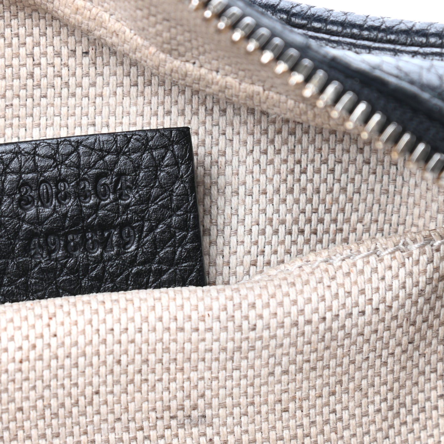 Pebbled Calfskin Small Soho Disco Bag Black