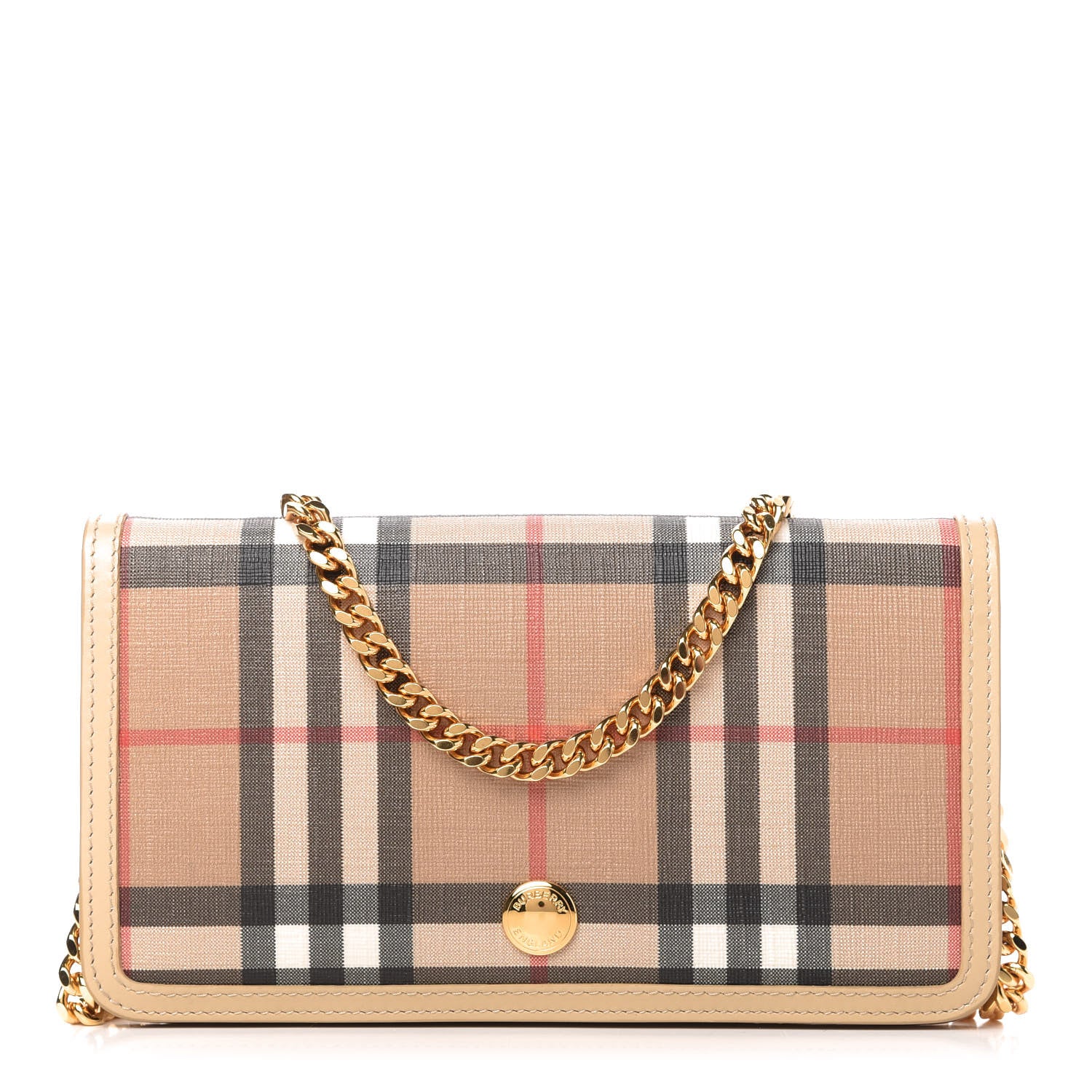 Burberry Vintage Check Hanna Crossbody Wallet On Chain Trench 1 of 9