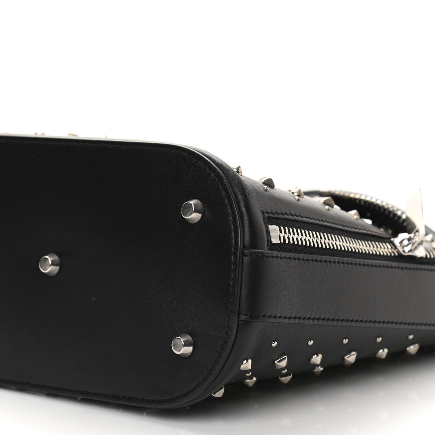Calfskin Studded Crossbody Bag Black