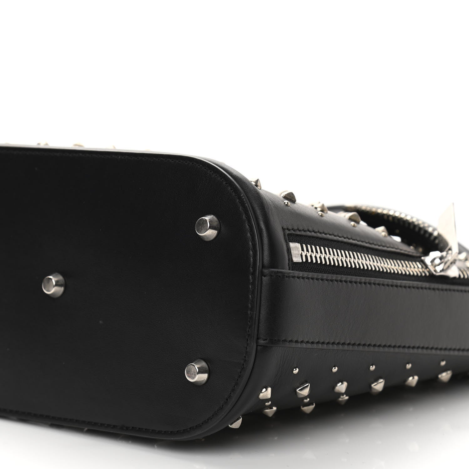 Alexander McQueen Calfskin Studded Crossbody Bag Black 9 of 15